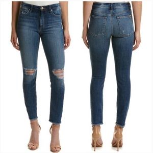 Joe’s Jeans High Rise Skinny Distressed Raw Hem Size 27